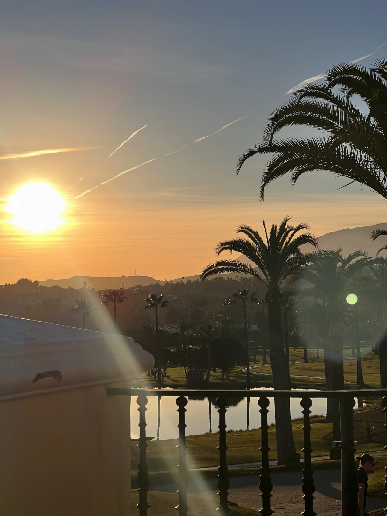 Hacienda Los Naranjos, the clubhouse and its restaurant terrace at Los Naranjos Golf Club in Nueva Andalucía